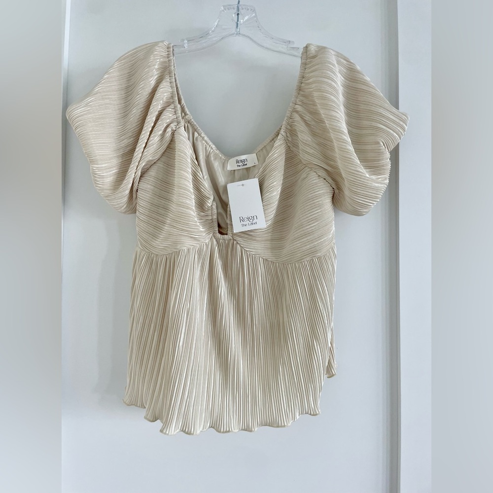 Reign The Label Beige Blouse